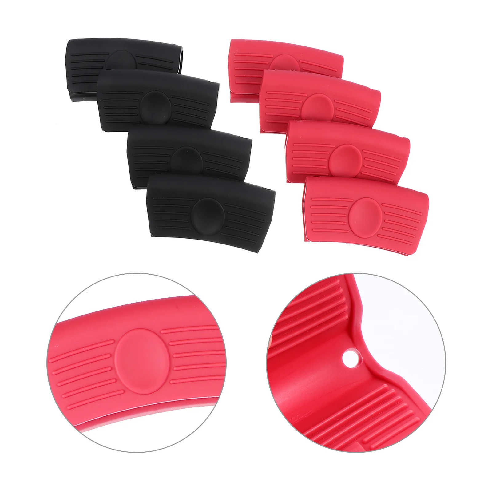 

Handle Hot Pot Silicone Holder Grip Sleeve Assist Covers Cover Insulated Heat Sleeves Non Rubber Pinch Skillet