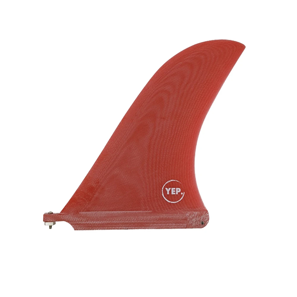 Yep.Surf 9/10 inch Fiberglass Surfboard 9/10 Length Red Color In Surfing Board Sup Fin Central Fin Single Fin Paddleboard