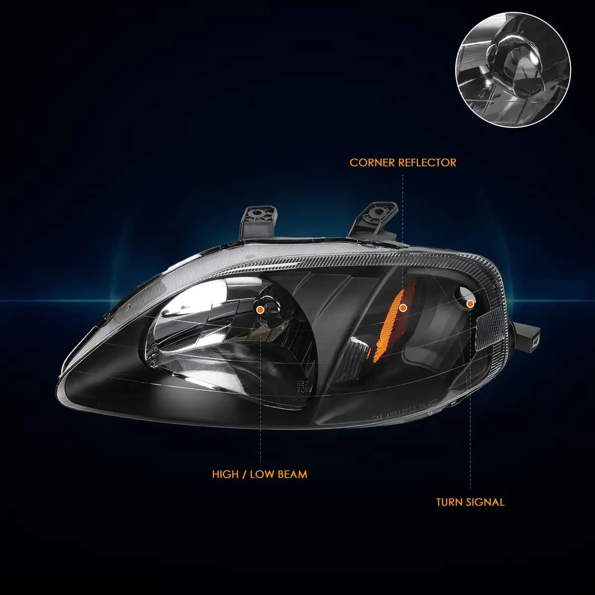 Лампа для 99-00 Honda Civic EJ/EM/EK