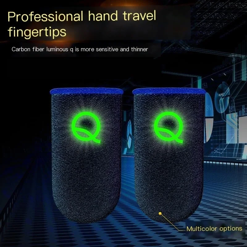 

Mini Luminous Thumb Glove For Mobile Phone Gaming Controller Half Finger Cover Game Fingertip Touch Screen Sleeves Sweat Proof
