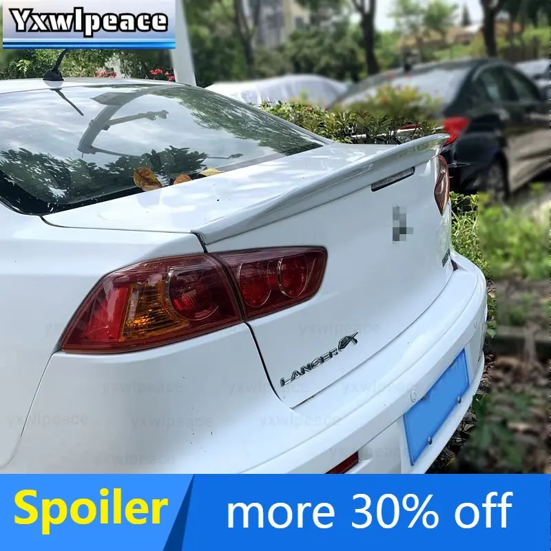 

For Mitsubishi Lancer EX Evo 2008 -2015 ABS Plastic Unpainted Color Rear Trunk Spoiler Auto Parts Accessories