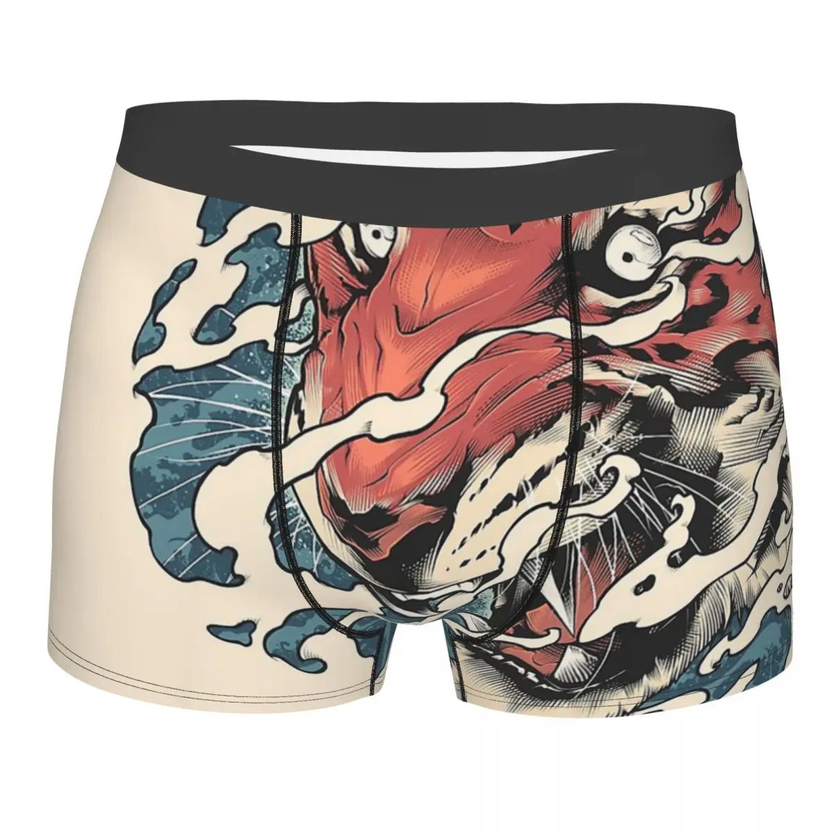 

Tora Japanese Tiger Tattoo Men's Underwear Samurai Oni Hannya Demon Japanese Boxer Shorts Panties Humor Underpants for Male