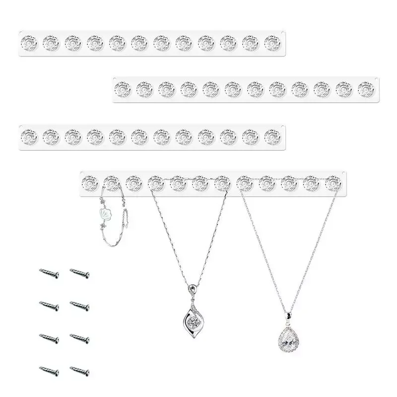

NEW2023 Necklace Wall Holder 4 Pack Headband Holder Organizer Wall Acrylic Necklace Hanger Jewelry Display Organizer For Necklac