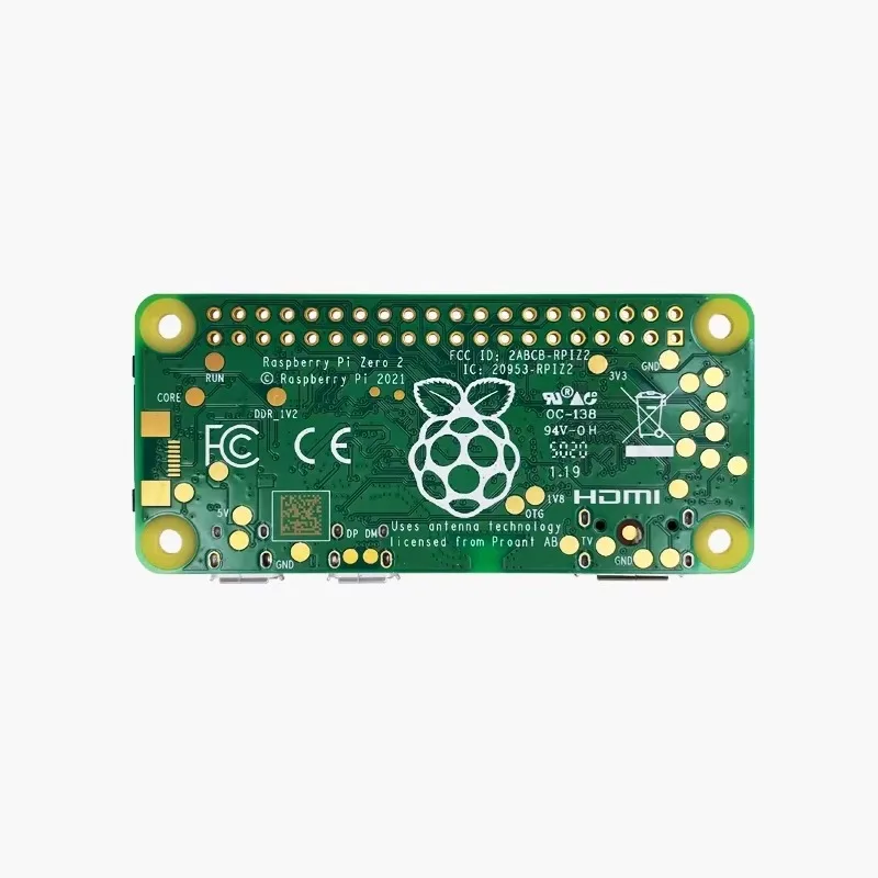 Фото BoMaS Raspberry Pi Zero 2W, 1 ГГц, четырехъядерный 64-битный процессор Arm Cortex-A53, 512 МБ SDRAM, Bluetooth BLE и Wi-Fi, Pi 0 2 W с корпусом и пин-коннекторами №5