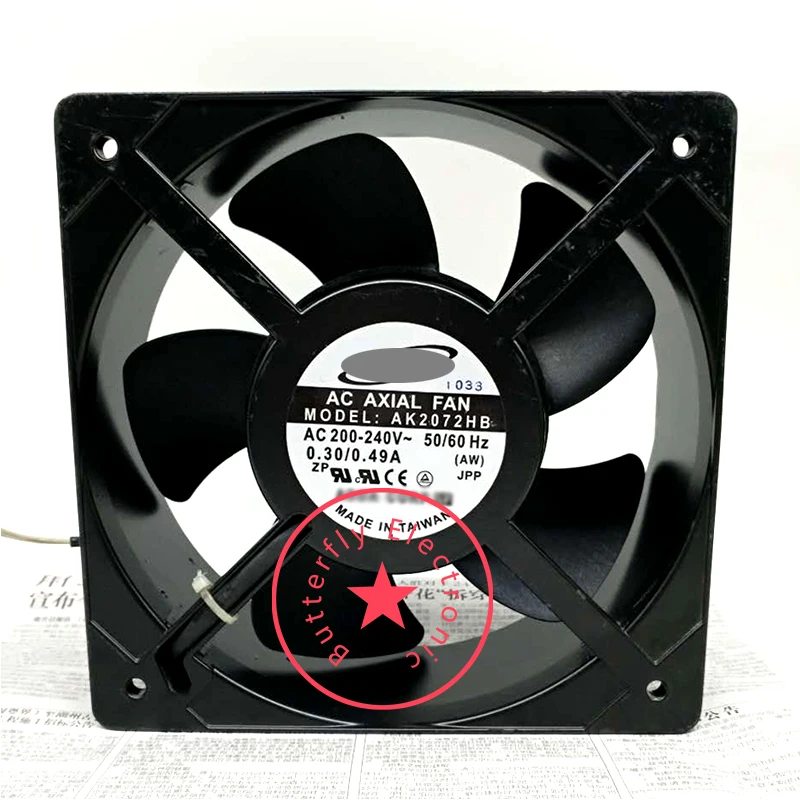 BRAND NEW AK2072HB AC 200V-240V 0.30A/0.49A ORIGINAL cooling fan cooler
