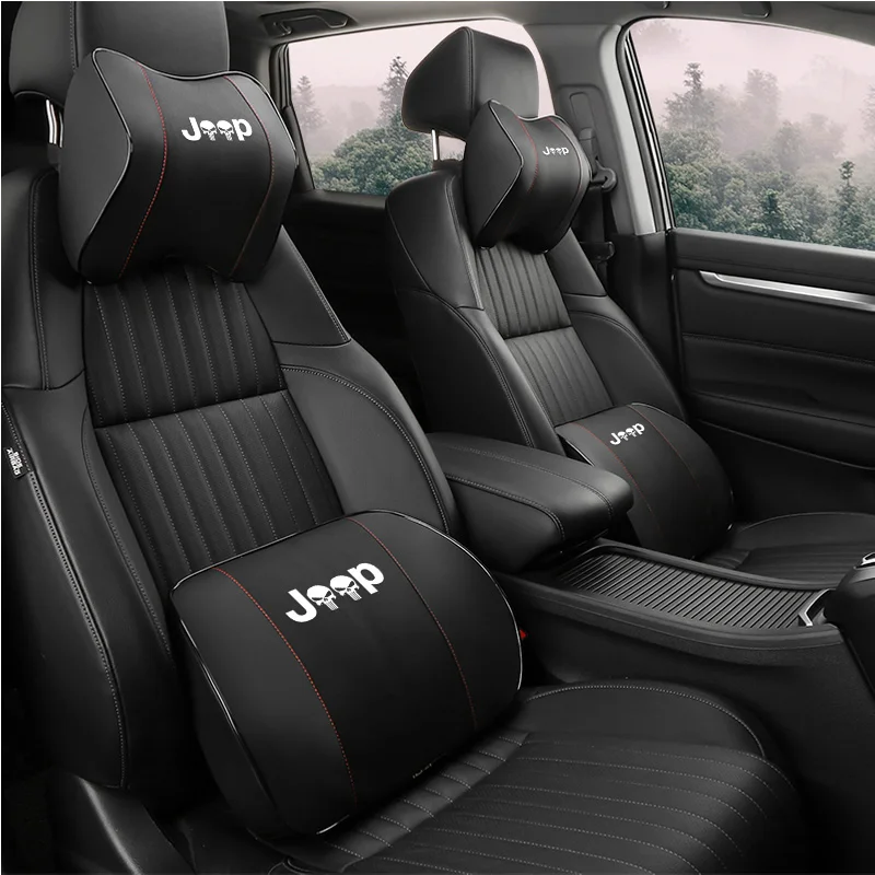 Автомобильное сиденье подушка для шеи подголовник поддержки кожаного сиденья Jeep