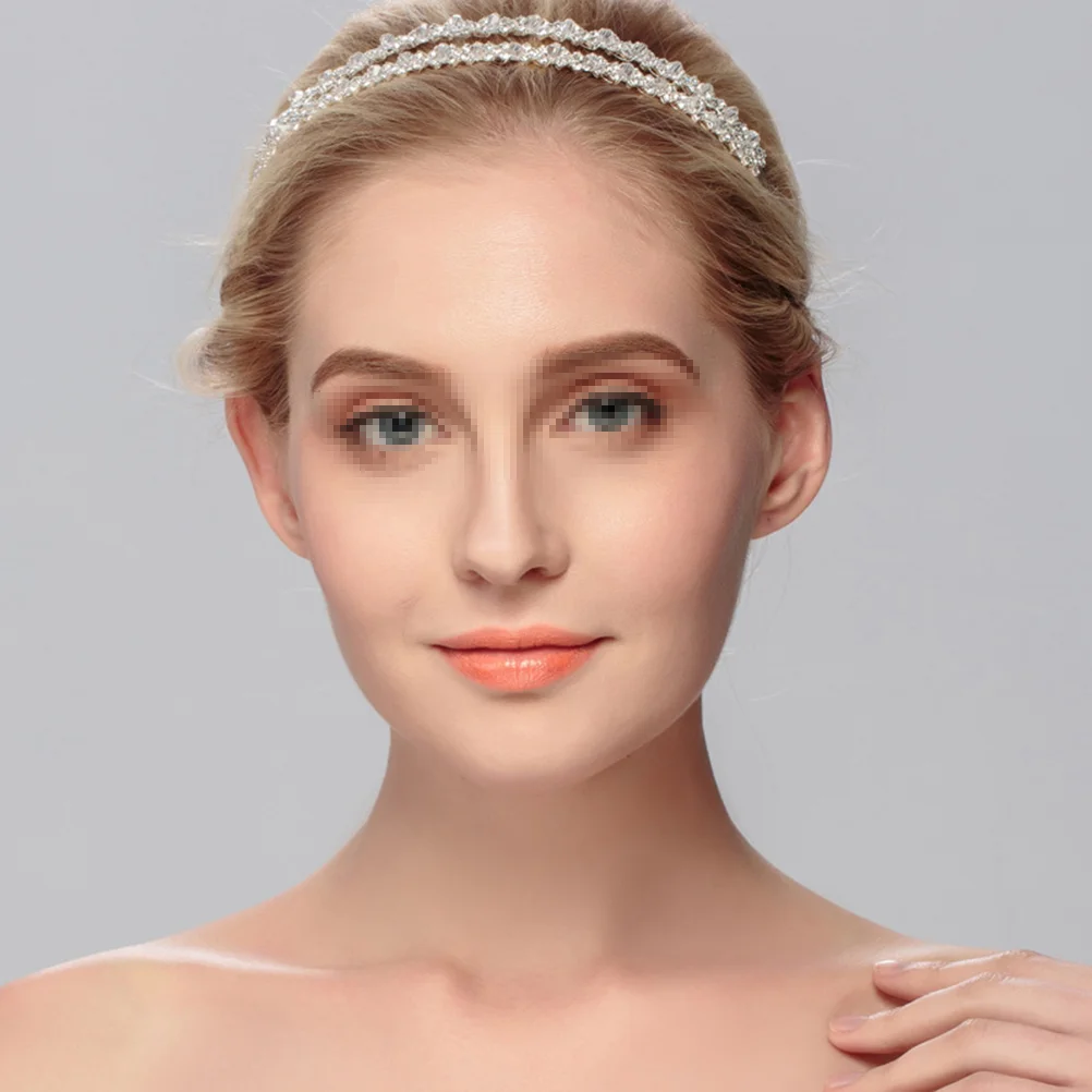 

Crystal Headpiece Wedding Hair Band Bridal Accessories Luxurious Women Hoop Miss