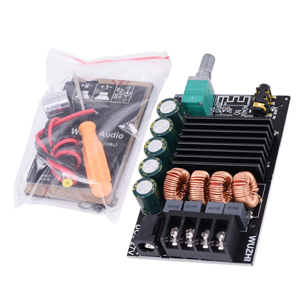 

Плата усилителя звука с Bluetooth 5 0, цифровой стерео-модуль усилителя для потоковой музыки