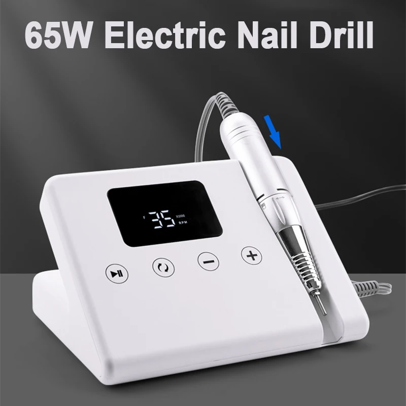 Электрическая дрель для ногтей 65 Вт 35000 об./мин.