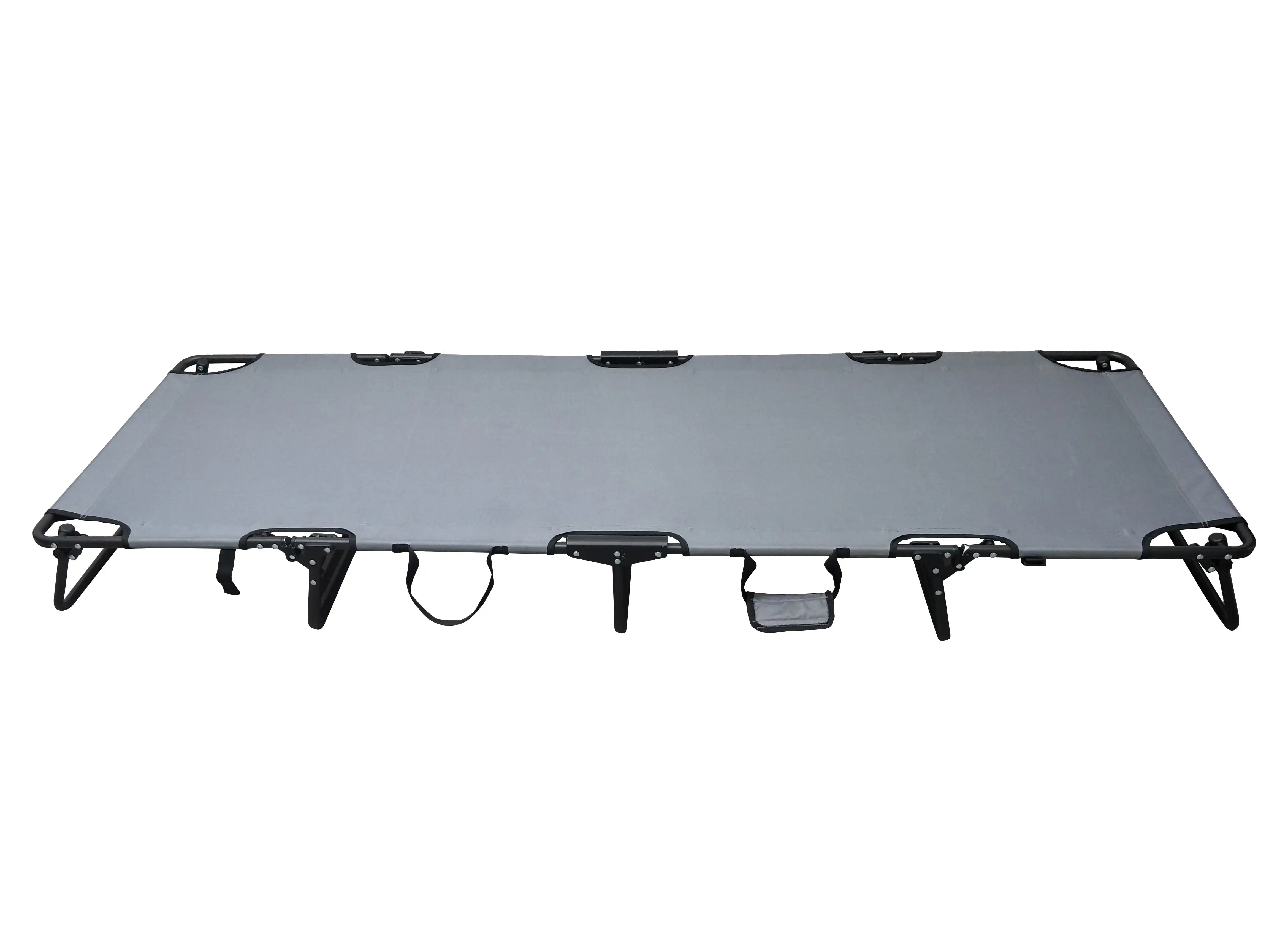 

Camping Folding with Easy Setup Cot, Gray Color, Adult, Open Size 75.6 in x 25 in x 8.46in