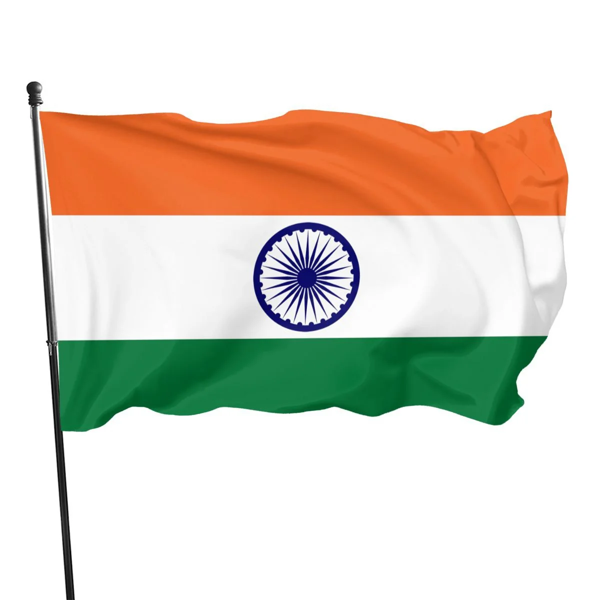

India Flag National Flags 3x5ft Garden Flag, 100% Polyester Fiber Home Flag, Outdoor Lawn Decoration Banner