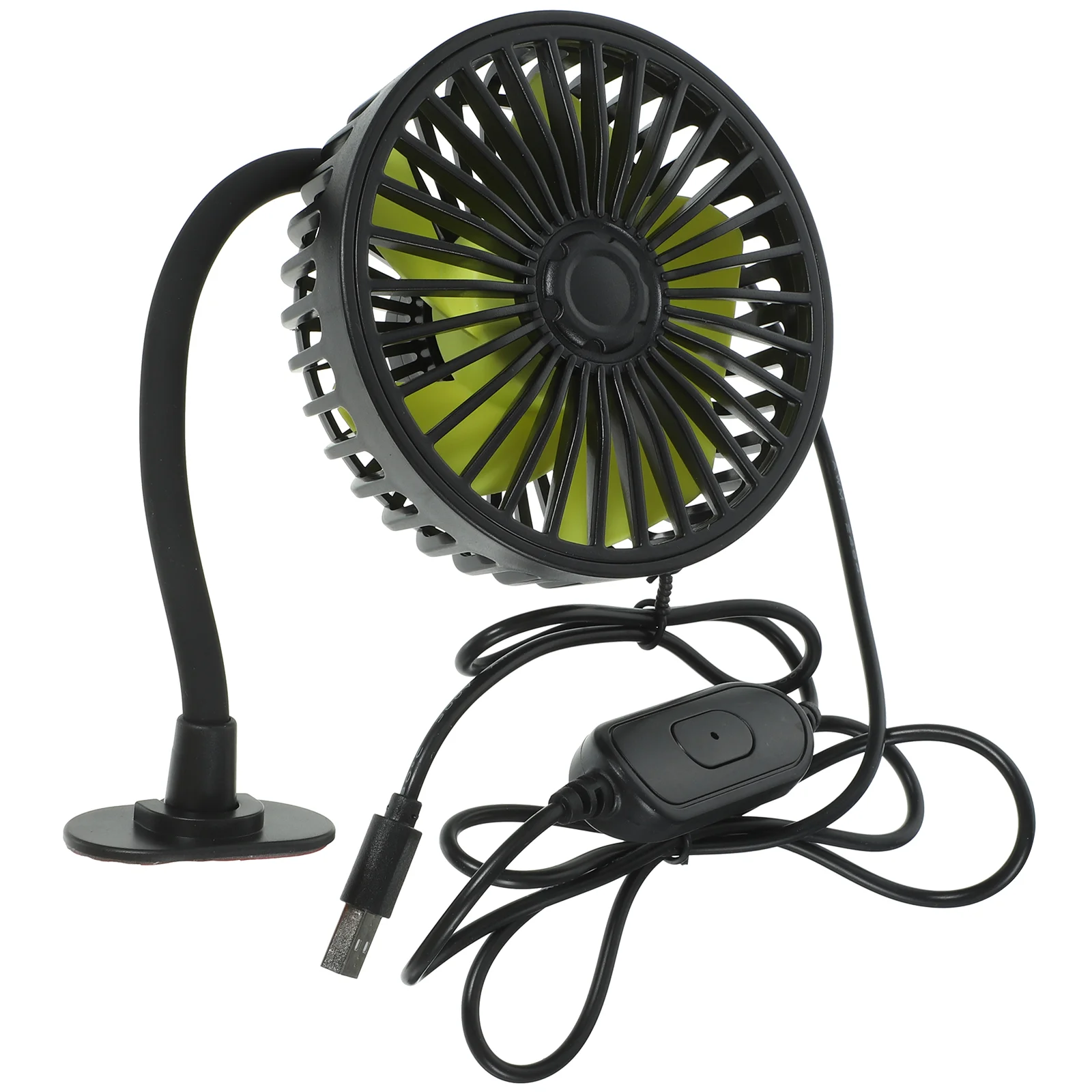 

USB Small Electric Fan Car Vent Cooling Auto Baby Indoor Fans Suction Cup Truck Air Conditioner Vehicle