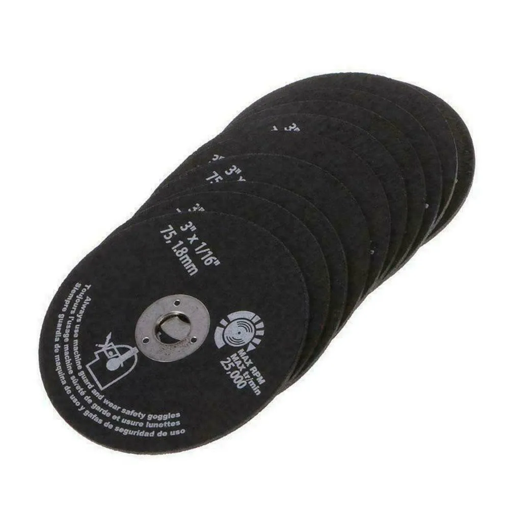 

Black Saw Blades Blades Cutting For Grinding Saw Wheel 1.8mm Thickness 10pcs