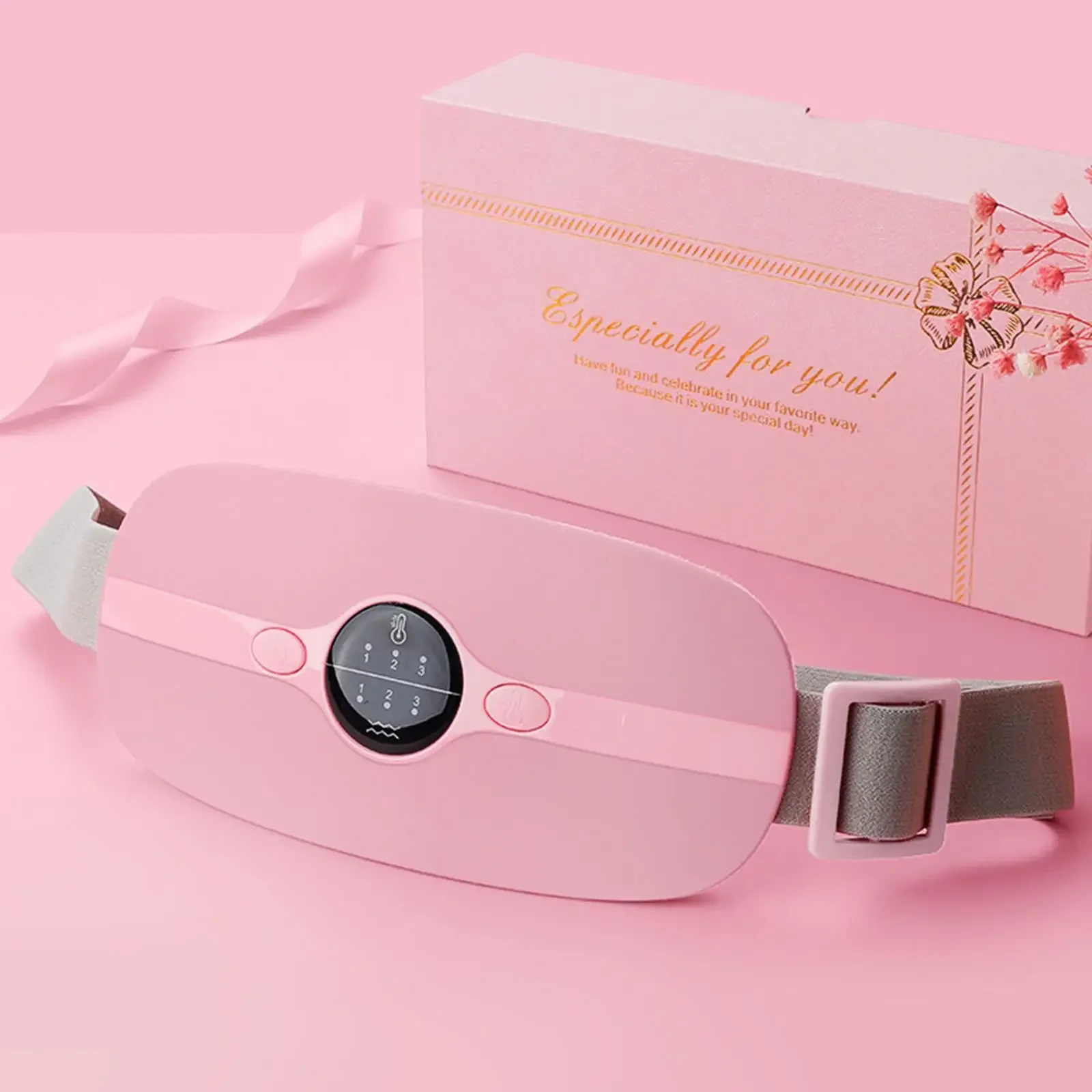 USB электрический подогрев живота массажный менструальный теплый пояс талии боли