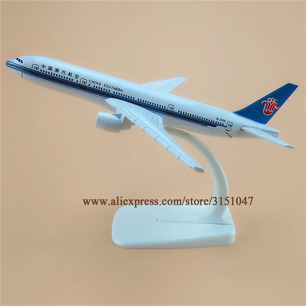 

Модель самолета авиакомпании China South, 16 см, воздух, Боинг 777 B777, модель самолета из металлического сплава, литые игрушки, подарок для детей