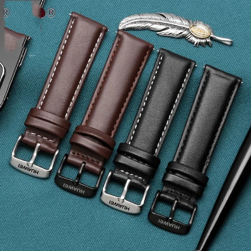 HUAWEI Original Leather Strap For Huawei Gt2 Watch 3/3 pro Watchband for Huawei Gt3 Gt 2 Pro Magic2 Watch Accessories