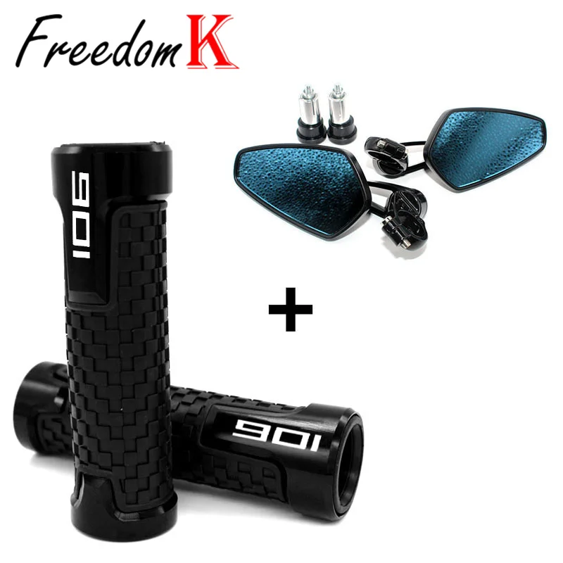 

Motorcycle View Bar End Side Rearview Mirrors handlebar Grips For DUCATI 848 EVO 848 evo 848EVO