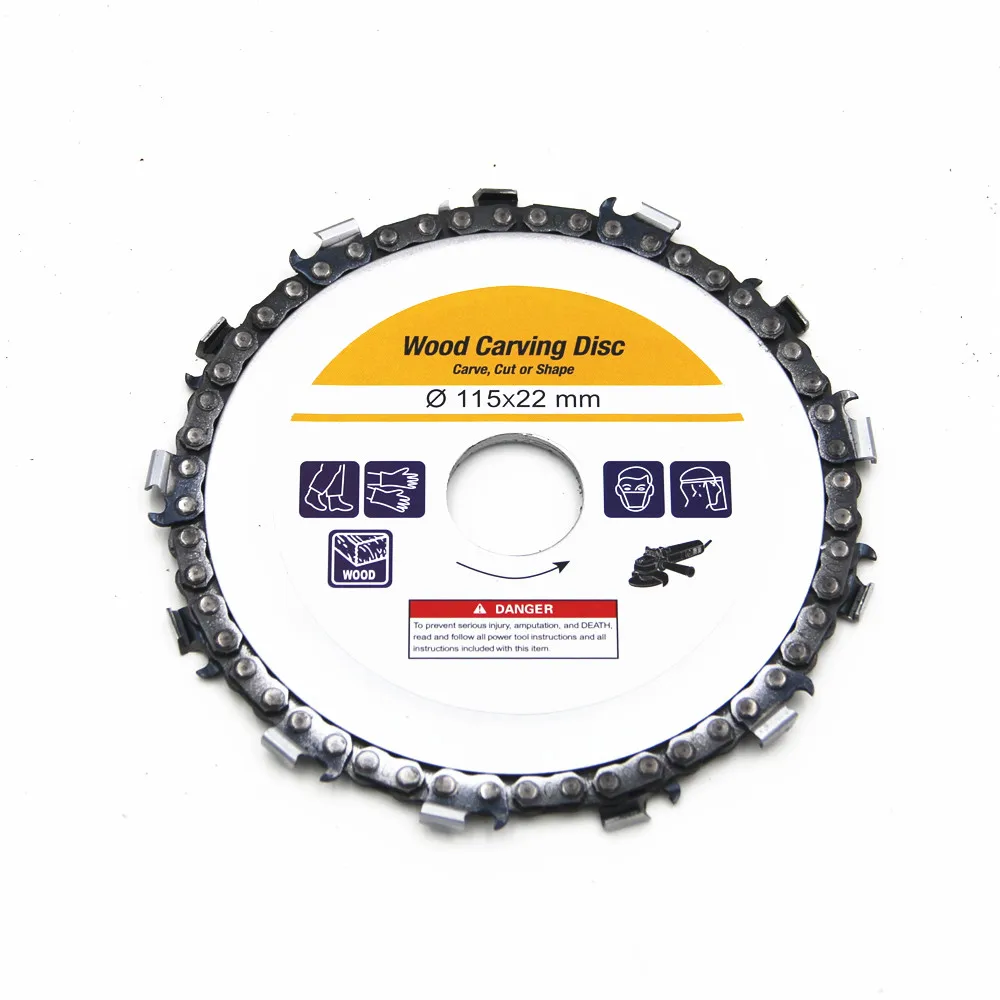 

115mm 14 Tooth Stainless Steel Grinding Machine Woodworking Disc Chainsaw Angle Grinder Chain Saw Chain Disk Cutting Saw Blade