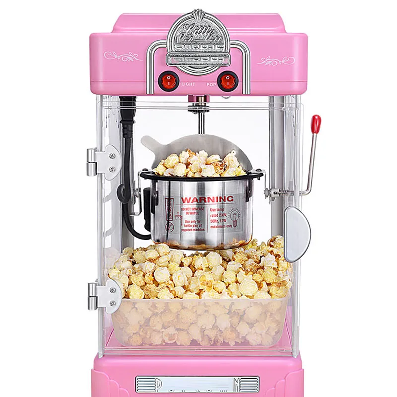 Nieuwe Popcorn Maker Commerciële Huishoudelijke Corn Machine Kleine Kinderen Popcorn Machine Bal Non-stick Pan