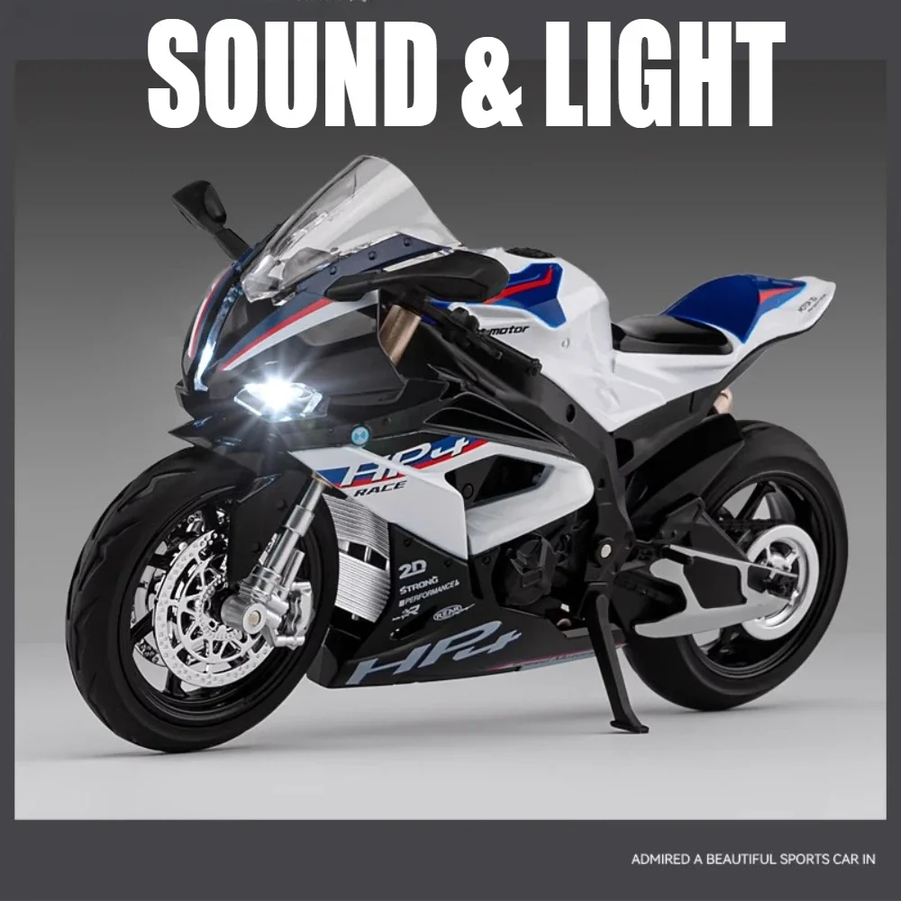 Масштаб 1:12 BMW HP4 модель мотоцикла игрушечный автомобиль сплав литой под давлением