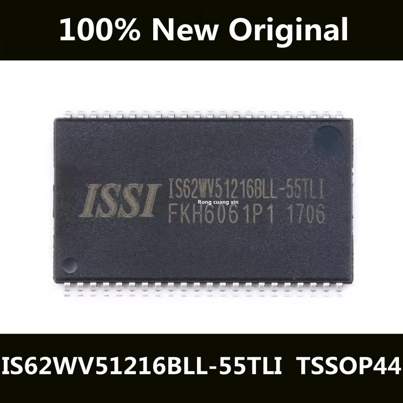 

New Original IS62WV51216BLL-55TLI IS62WV55116BLL-55 IS62WV551216BLL Packaging TSSOP-44 RAM Storage Chip IC