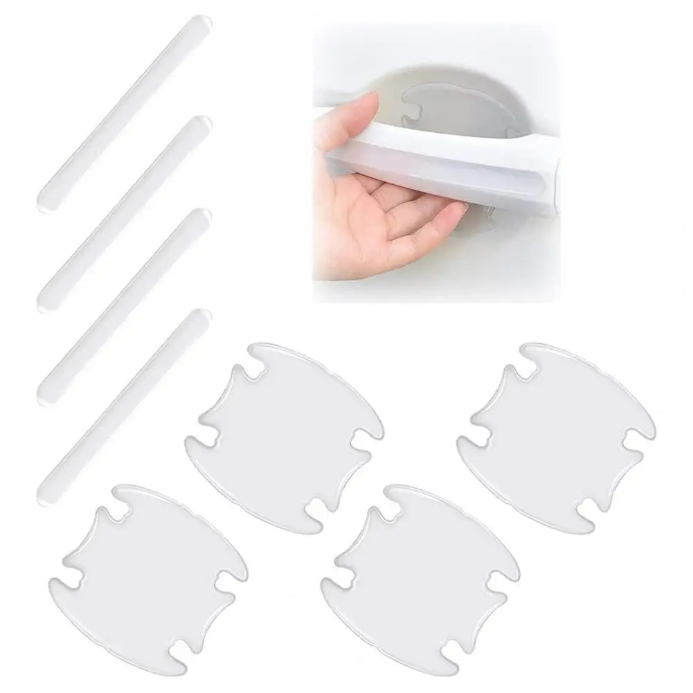 

8Pcs/Set Protective Films Car Door Sticker Scratches Resistant Cover Auto Handle Protection Film Exterior Accessory Car Stickers