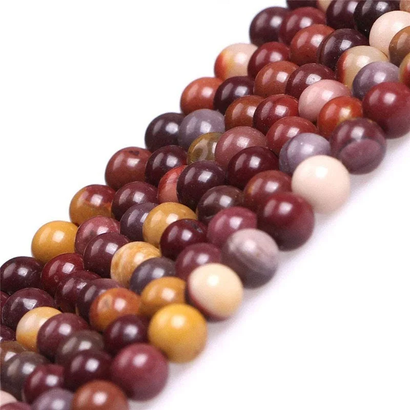 

Quality Natural Mookaite Stone Beads Spacer Loose Bead for Jewelry Making DIY Bracelet Accessories ( Pick Size 4 6 8 10 Mm )