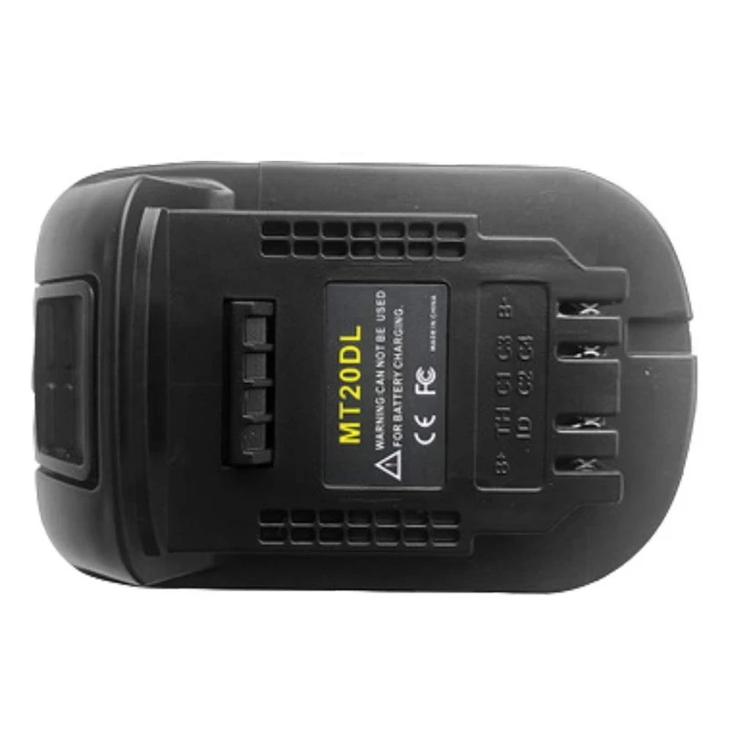Адаптер аккумулятора Mt20Dl для Makita 18 в Bl1830 Bl1860 Bl1815 литий-ионная батарея Dewalt 20 Dcb200
