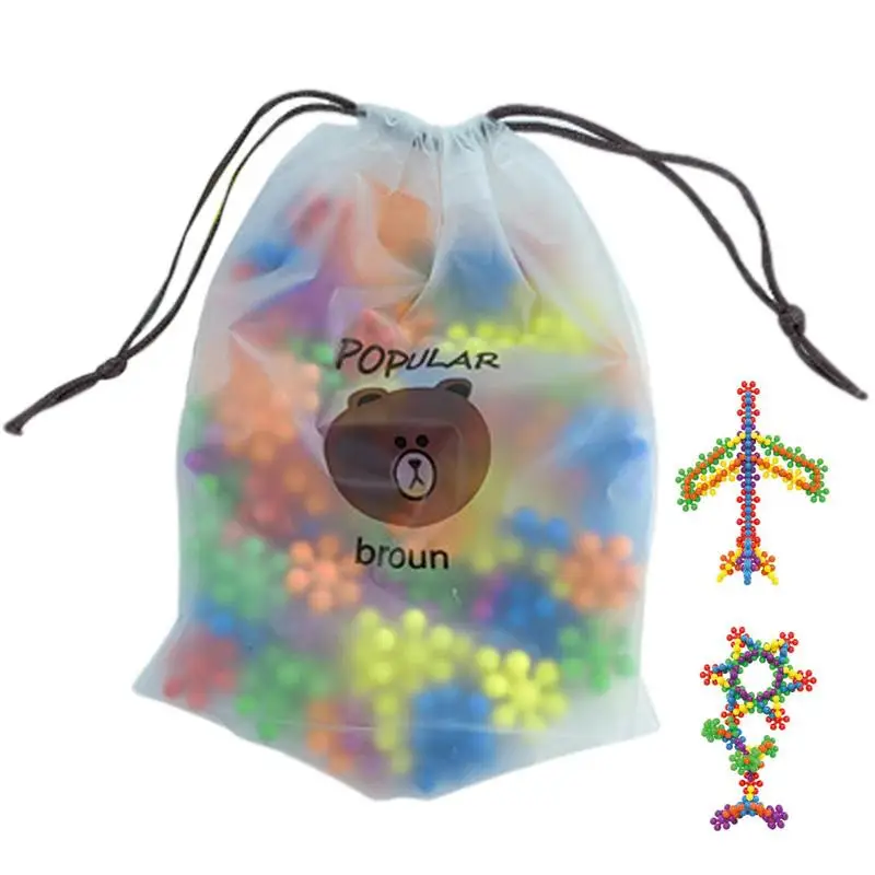 

100 шт., Детский конструктор «строительные блоки»