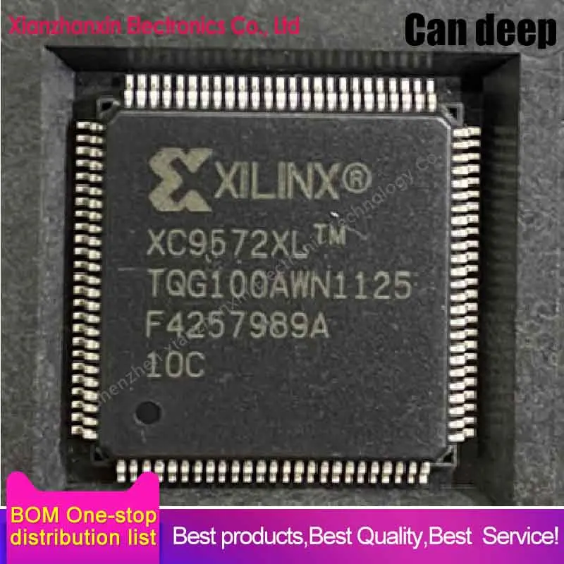 2~10pcs/lot XC9572XL-10TQG100C XC9572XL TQFP-100 Logic devices IC chip