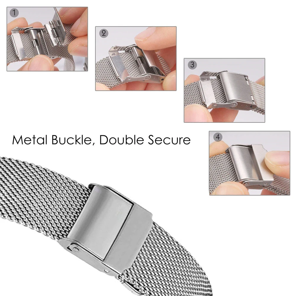 Ремешок металлический для HUAWEI WATCH 4 Pro Watch GT 3 2 46 мм сменный Браслет из нержавеющей