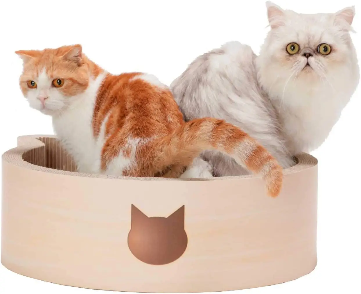 

Necoichi Cat-Headed Scratcher Bed (Birch, Large)