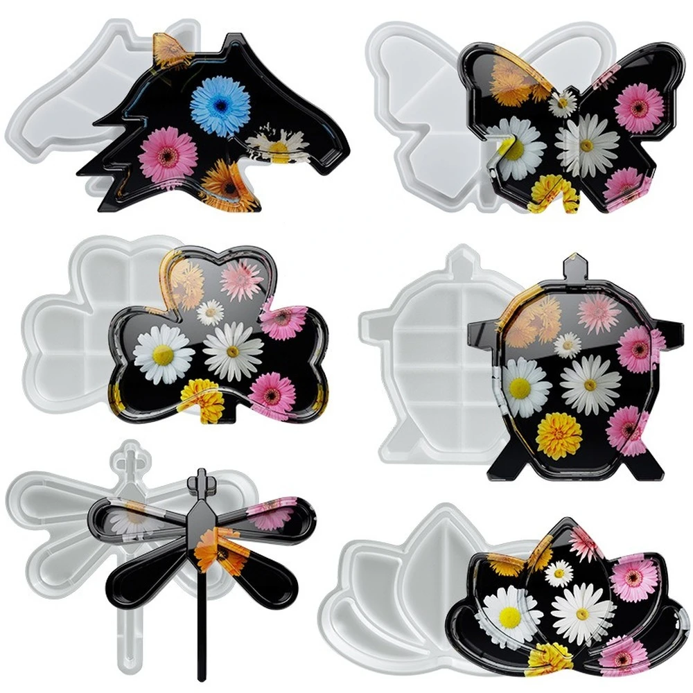 

Butterfly Storage Box Resin Silicone Molds DIY Makeup Tray Epoxy Polymer Clay Concrete Cement Casting Mold Home Decor