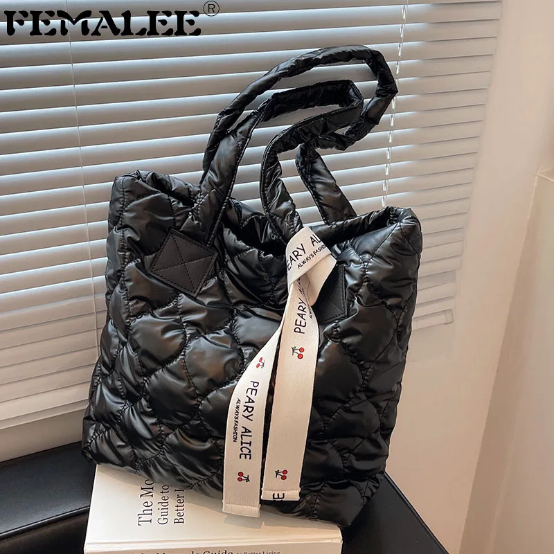 

Brands Cotton Pad Square Bag Fashion Handbag New Soft Quilted Women Shoulder Bag Designer Padded Space Crossbody Bags for Women