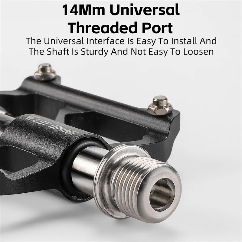 Велосипедная педаль WEST BIKING из титанового сплава 3 подшипника Ультралегкая