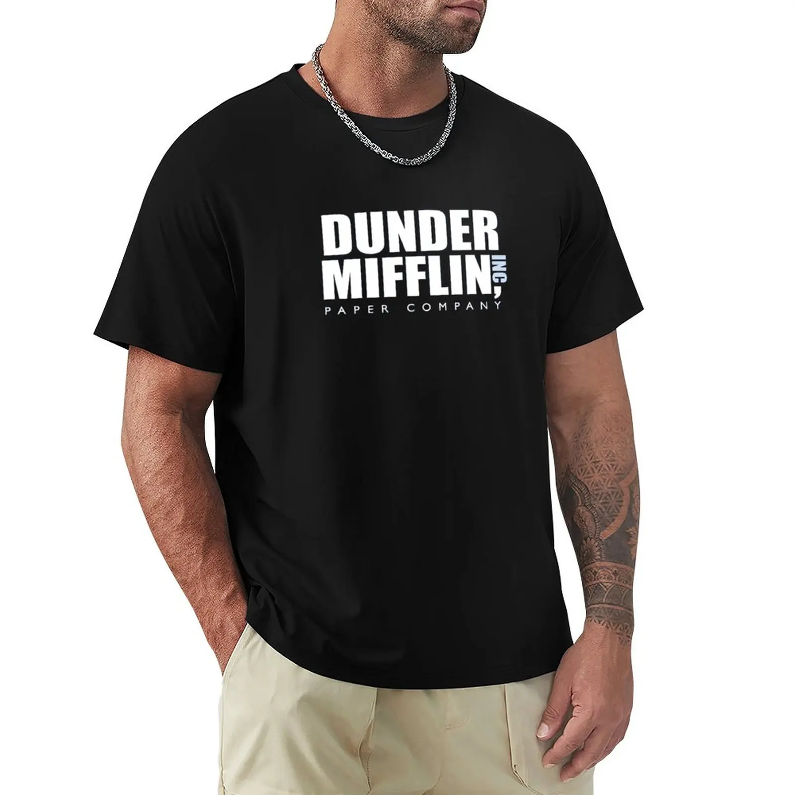 

The Office Dunder Mifflin T-Shirt Oversized T Shirts Sweat Shirt Men Graphic T Shirts