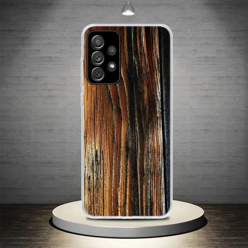 Чехол для телефона с деревянным узором Samsung Galaxy A54 A52 A53 A14 A12 A13 A24 A22 A23 A34 A32 A33 A04S A03S A02S