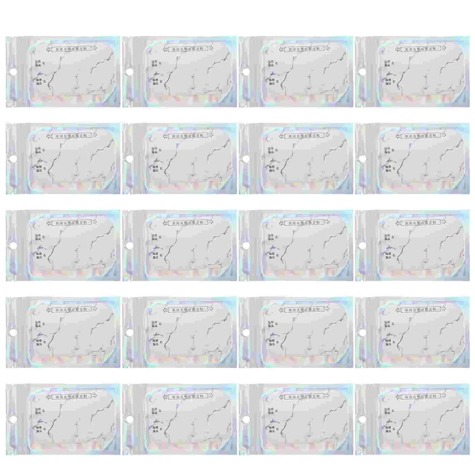 

Bagsmylar Nailpouch Holographic Holder Resealable Packaging Jewelry Manicure Tipssealed Wear Patch Storage Pieces Proof Smell