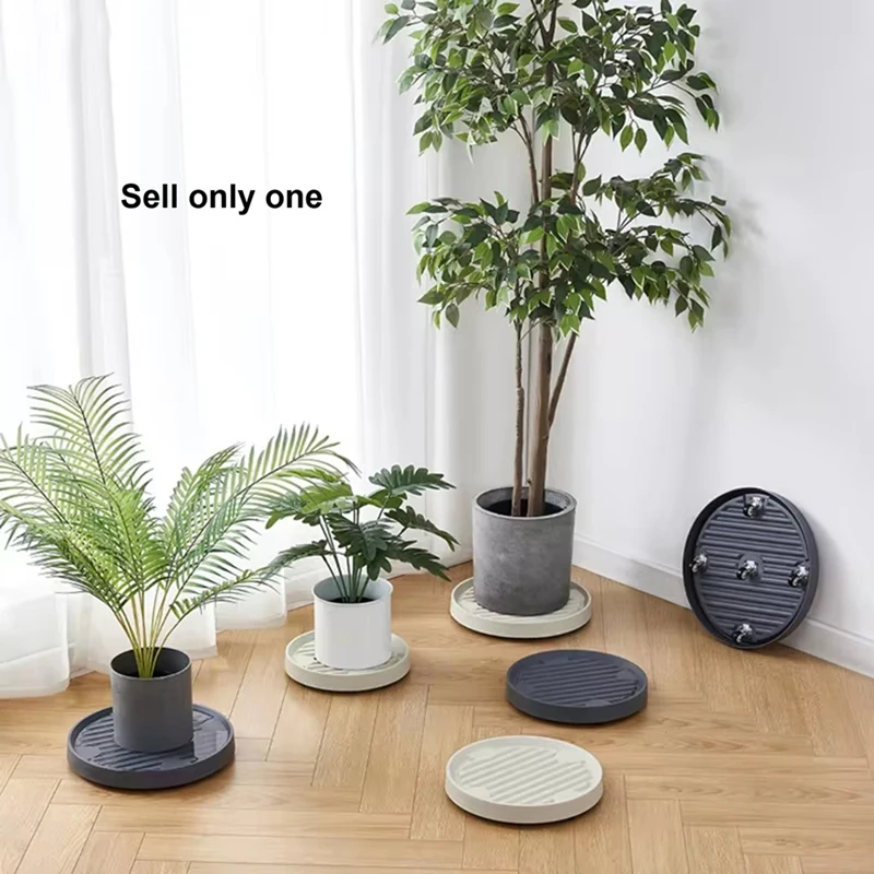 Roll Around Plant-Caddy с поддоном для цветов на колесиках поднос растений кашпо-тележка