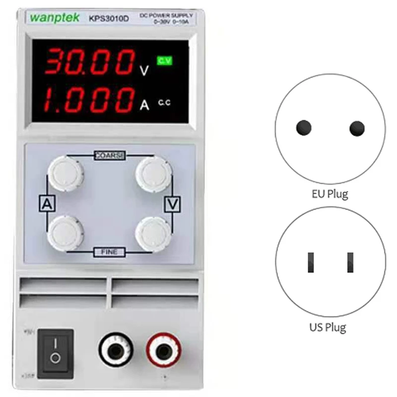 

Wanptek Adjustable DC Laboratory 30V 10A Laboratory Power Supply Adjustable Regulated Switching Power Supply