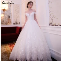 princess wedding dress corset lace up back bride dress off the shoulder ball gown bridal robes fpr women vestidos de novia
