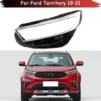 front car protective headlight lens cover shade shell auto transparent light housing lamp for ford territory 2019 2020 2021