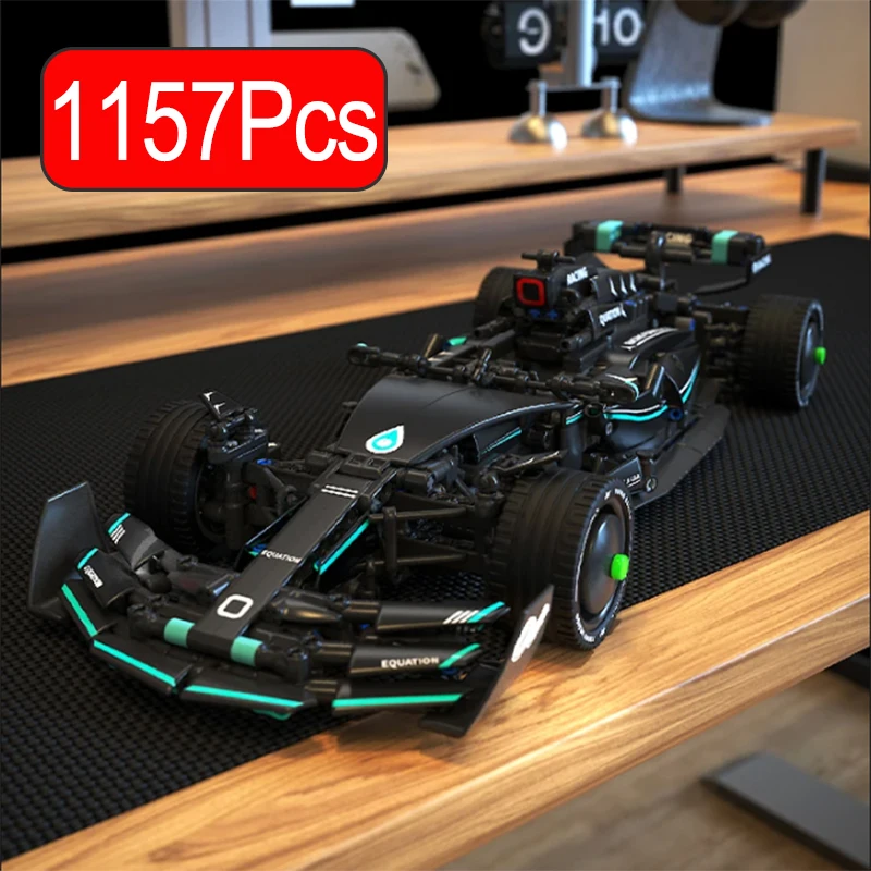 Фото T3011 RC Drift Racing Technical F1 W13 E Performance Строительные блоки Супер гоночный автомобиль Сборка Модель автомобиля Игрушки Кирпичи для подарков №1