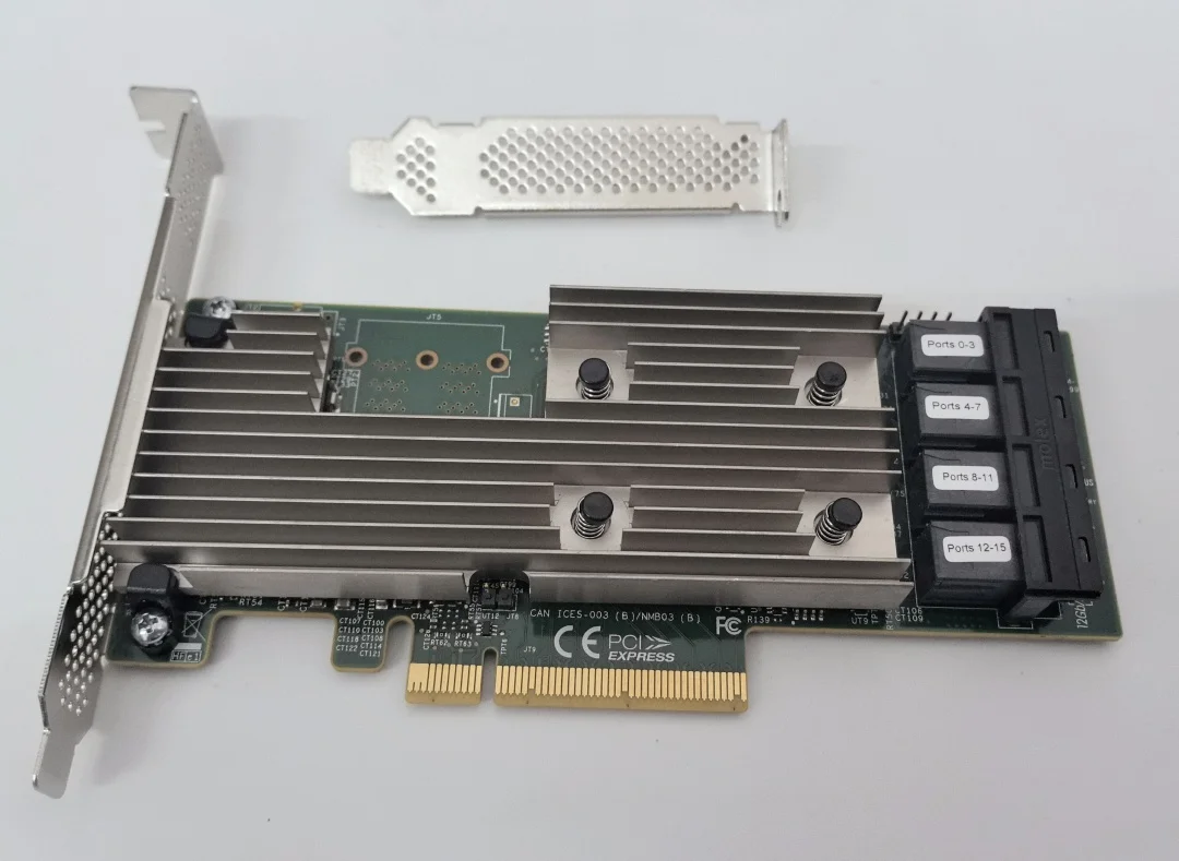 Фото LSI 9305-16I 12 Гбит/с SAS3 PCIe x8 SAS HBA P16 IT-режим ZFS TrueNAS UNRAID №1
