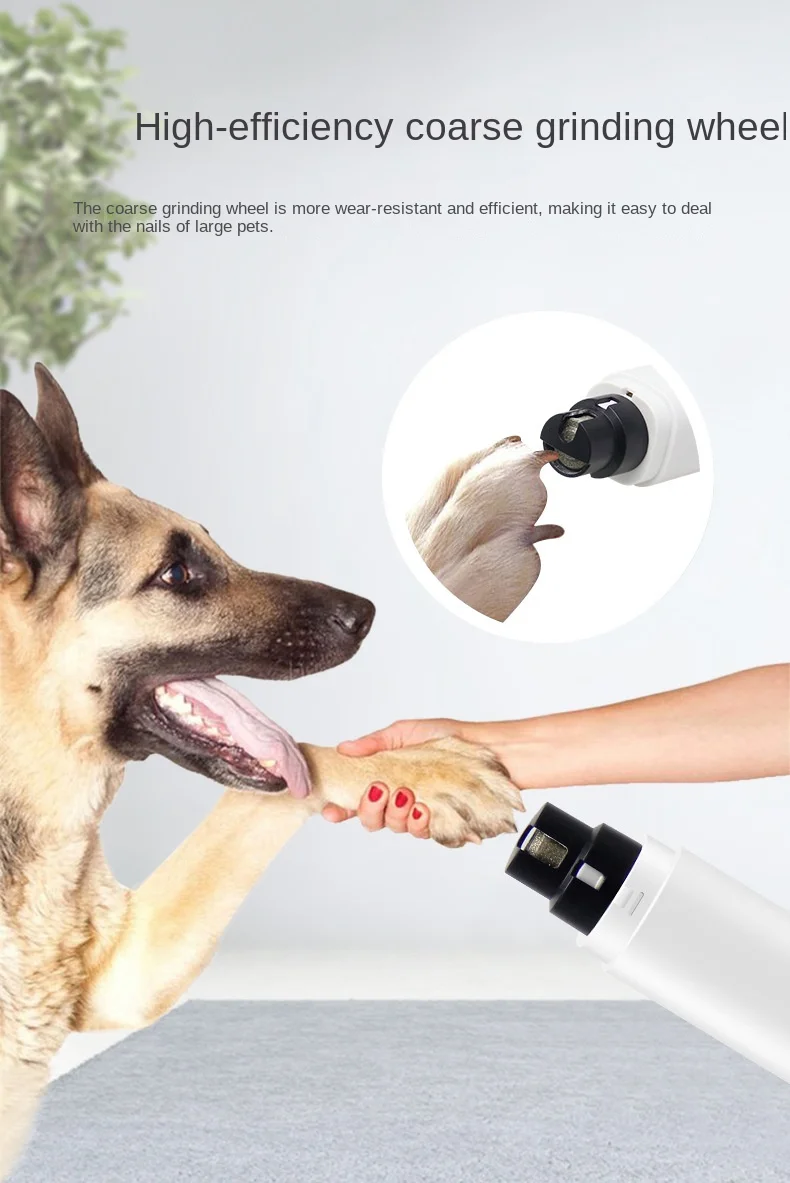 New Electric Dog Nail Clippers for Dog Nail Grinders USB Charging Rechargeable Pet Quiet Cat Paws Grooming Nail Trimmer Tools