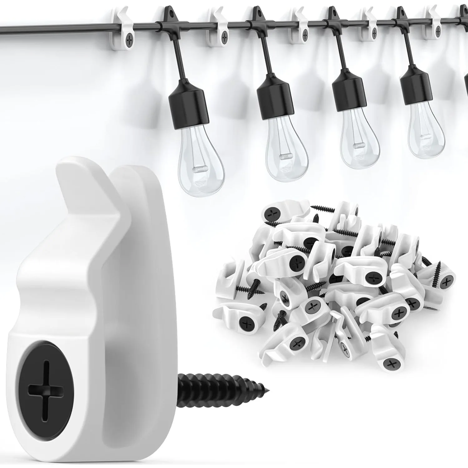 

Поликарбонатные зажимы для гирлянд 20-50 шт