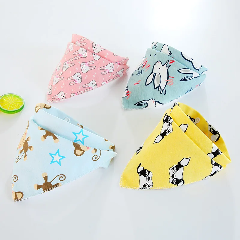 

1 Pcs Newborn Bibs Cotton Bandana Bibs For Drooling Teething Infant Adjstable Snaps Absorbent Soft For Boys & Girls Baby Gift