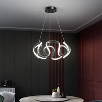 modern pendant light led round goldblack pendant light kitchen living room dining room kitchen room lighting home decor