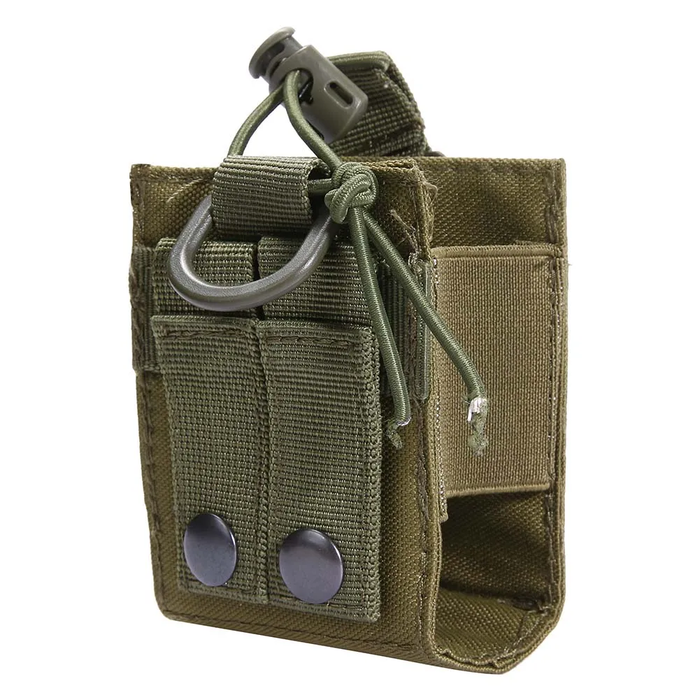 

600D Nylon Outdoor Pouch Tactical Hunting Molle Radio Walkie Talkie Holder Bag Magazine Mag Pouch Pocket Bag Small Storage Bag