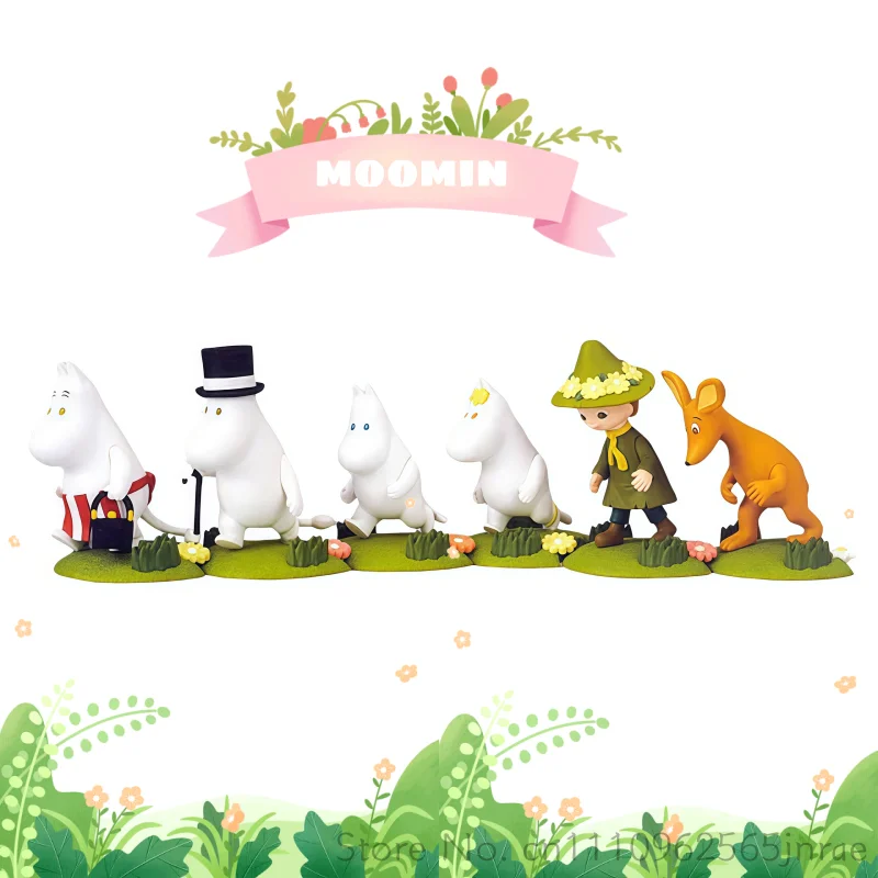 Фото Оригинальная японская коллекционная фигурка Муми-троллей из серии Gashapon Moomin Valley, настольный декор, украшение для дома и офиса, коллекция для взрослых №2